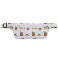 Fries Taco Pattern Fast Food Active Waist Bag by Apen