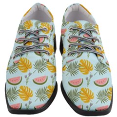 Summer Pattern Texture Vibes Women Heeled Oxford Shoes by Apen