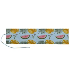 Summer Pattern Texture Vibes Roll Up Canvas Pencil Holder (l) by Apen