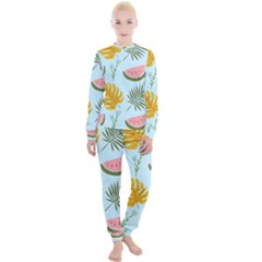 Watermelon Leaves Fruit Foliage Women s Lounge Set by Apen