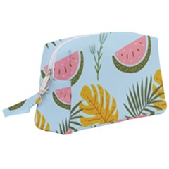 Watermelon Leaves Fruit Foliage Wristlet Pouch Bag (large) by Apen