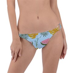 Watermelon Leaves Fruit Foliage Ring Detail Bikini Bottoms by Apen