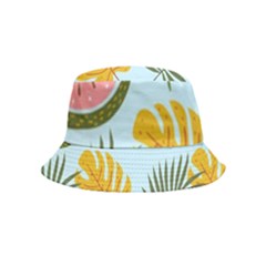 Watermelon Leaves Fruit Foliage Bucket Hat (kids) by Apen