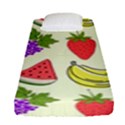 Fruits Pattern Background Food Fitted Sheet (Single Size) View1