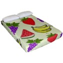 Fruits Pattern Background Food Fitted Sheet (California King Size) View2