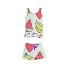 Fruits Pattern Background Food Kids  Boyleg Swimsuit