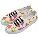 Fruits Pattern Background Food Women s Classic Low Top Sneakers View2