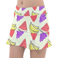 Fruits Pattern Background Food Classic Tennis Skirt