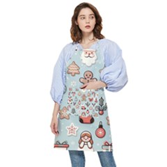 Christmas Cartoon Pattern Pocket Apron by Apen