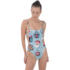 Christmas Decoration Angel Tie Strap One Piece Swimsuit by Apen