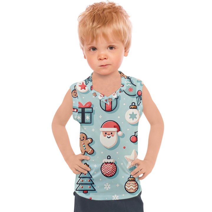 Christmas Decoration Angel Kids  Sport Tank Top