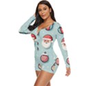 Christmas Decoration Angel Long Sleeve Boyleg Swimsuit View2