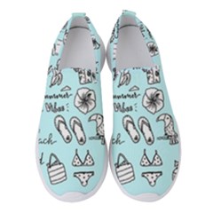 June Doodle Tropical Beach Sand Women s Slip On Sneakers by Apen