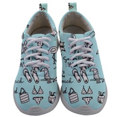 June Doodle Tropical Beach Sand Mens Athletic Shoes by Apen