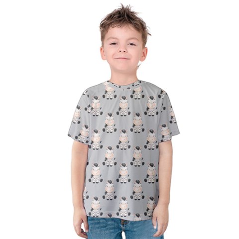 Zebra Wildlife Animal Mammal Kids  Cotton T-shirt by Apen