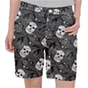 Skull Skeleton Pattern Texture Women s Pocket Shorts View1