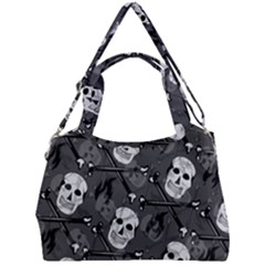 Skull Skeleton Pattern Texture Double Compartment Shoulder Bag by Apen