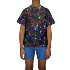 Christmas Lights Kids  Short Sleeve Swimwear by Apen