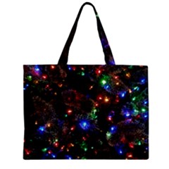 Christmas Lights Zipper Mini Tote Bag