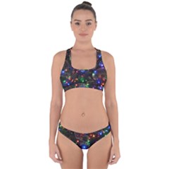 Christmas Lights Cross Back Hipster Bikini Set by Apen