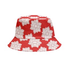 Christmas Snowflakes Background Pattern Bucket Hat by Apen