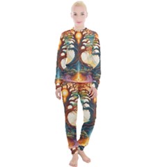 Tree Cosmic Spiritual Meditation Women s Lounge Set by Apen