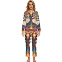 Tree Cosmic Spiritual Meditation Womens  Long Sleeve Lightweight Pajamas Set View1