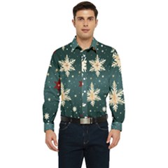 Snowflakes Winter Snow Men s Long Sleeve  Shirt by Apen