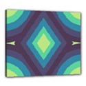 Pattern Blue Green Retro Design Canvas 24  x 20  (Stretched) View1