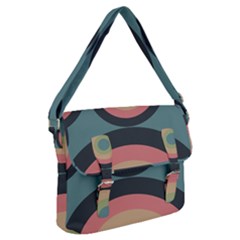 Circles Design Pattern Tile Buckle Messenger Bag by Ravend