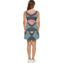 Circles Design Pattern Tile Tiered Sleeveless Mini Dress View4