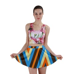 Pattern Triangle Design Repeat Mini Skirt by Ravend