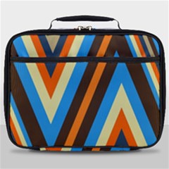 Pattern Triangle Design Repeat Full Print Lunch Bag by Ravend