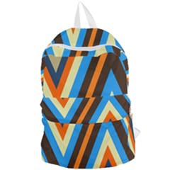 Pattern Triangle Design Repeat Foldable Lightweight Backpack by Ravend