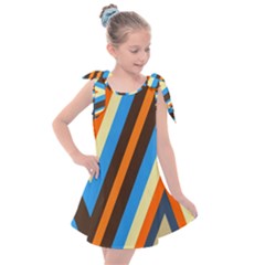 Pattern Triangle Design Repeat Kids  Tie Up Tunic Dress by Ravend