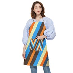 Pattern Triangle Design Repeat Pocket Apron by Ravend