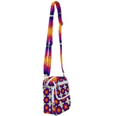 Flower Pattern Design Seamless Shoulder Strap Belt Bag by Ravend