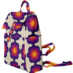 Flower Pattern Design Seamless Buckle Everyday Backpack by Ravend