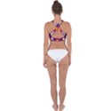 Flower Pattern Design Seamless Cross Back Hipster Bikini Top  View2