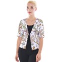 Pattern Design Art Decoration Cropped Button Cardigan View1