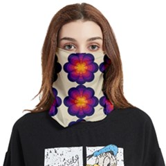 Flower Pattern Design Seamless Face Covering Bandana (two Sides) by Ravend