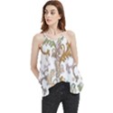 Pattern Design Art Decoration Flowy Camisole Tank Top View1