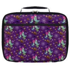 Pumpkins Ghosts Skeleton Pattern Full Print Lunch Bag by Ravend