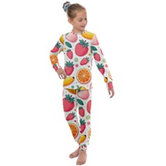 Fruit Sweet Pattern Kids  Long Sleeve Set  by Ravend