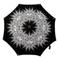 Sun Moon Star Universe Space Hook Handle Umbrellas (small) by Ravend