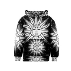 Sun Moon Star Universe Space Kids  Pullover Hoodie