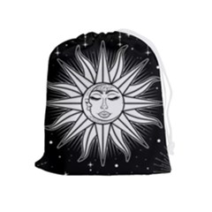 Sun Moon Star Universe Space Drawstring Pouch (xl) by Ravend