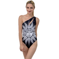 Sun Moon Star Universe Space To One Side Swimsuit by Ravend