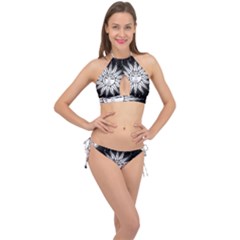 Sun Moon Star Universe Space Cross Front Halter Bikini Set by Ravend