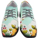 Fruits Sweet Papaya Orange Pattern Women Heeled Oxford Shoes View1